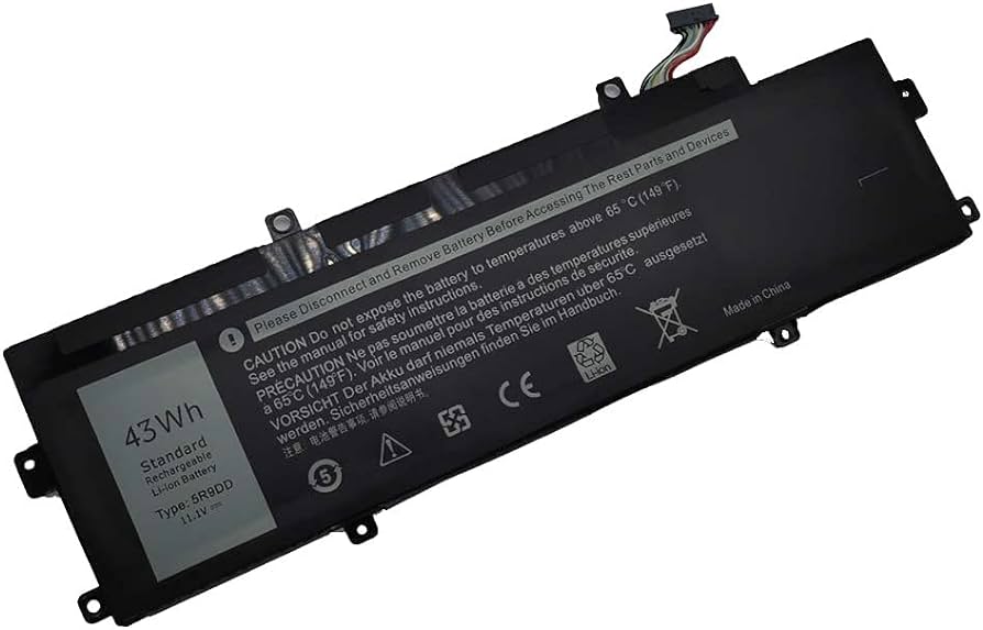 Dell 5R9DD accu (11.1 V, 43 Wh, 3800mAh, origineel, Gebruikt)