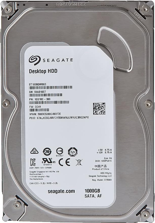 Seagate Desktop HDD 6000 GB (6 TB) Hard Drive (HDD) | ST6000DM001 | 3.5 inch