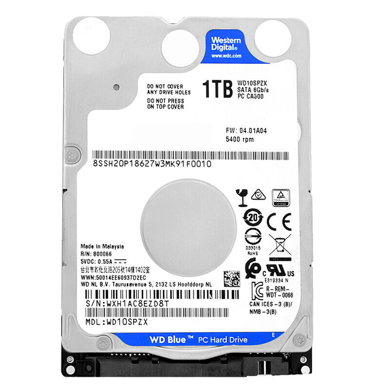 Western Digital WD 1 TB (1000GB) Hardschijf (HDD) |  WD10SPZX | 2.5 inch